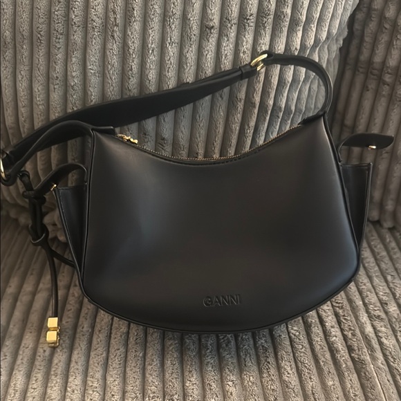 Ganni Handbags - Ganni Black Leather Shoulder Bag